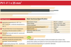 PV1-F1x25mm²